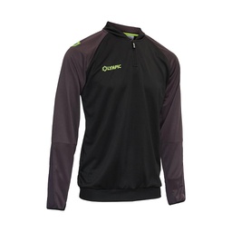 [10/01/06004/ZWART/GRIJS-104] 10/01/06004 - ELITE SWEATER  (104, NOIR/GRIS)