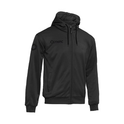 [10/01/06042/ZWART/GRIJS/116] 10/01/06042 - ELITE HOODED JACKET  (116, NOIR/GRIS)